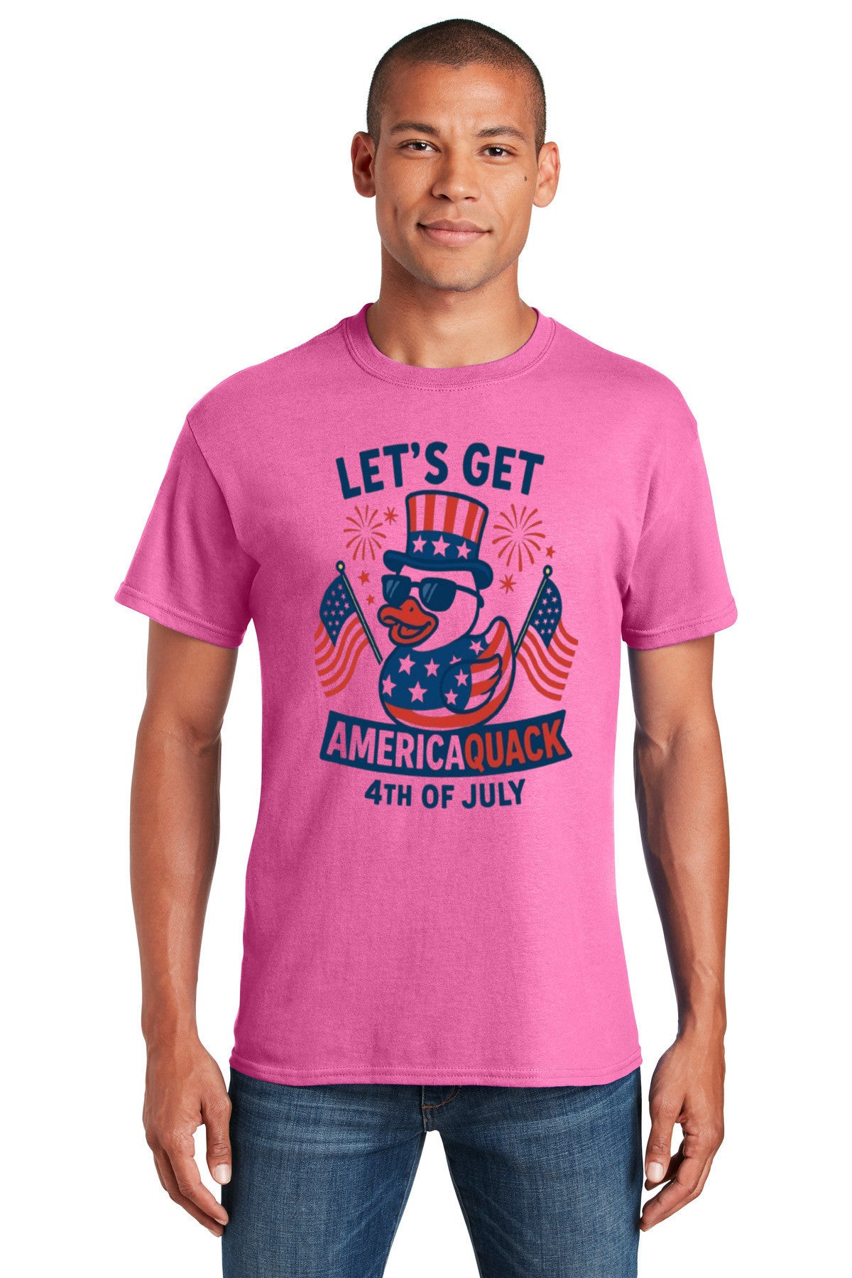 Let’s Get AmericaQUACK – Funny 4th of July Duck T-Shirt