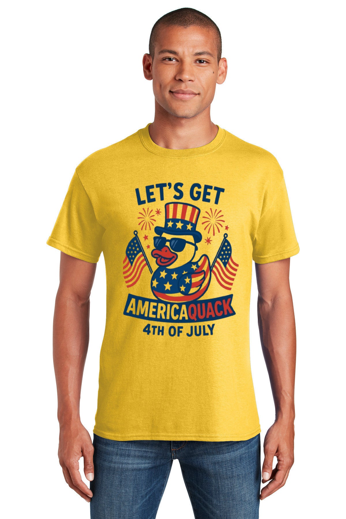 Let’s Get AmericaQUACK – Funny 4th of July Duck T-Shirt