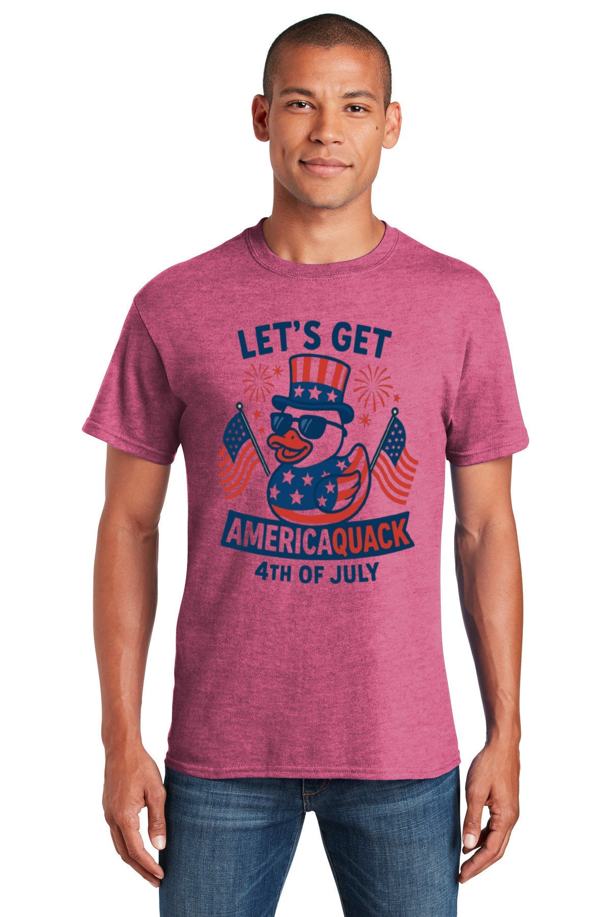 Let’s Get AmericaQUACK – Funny 4th of July Duck T-Shirt