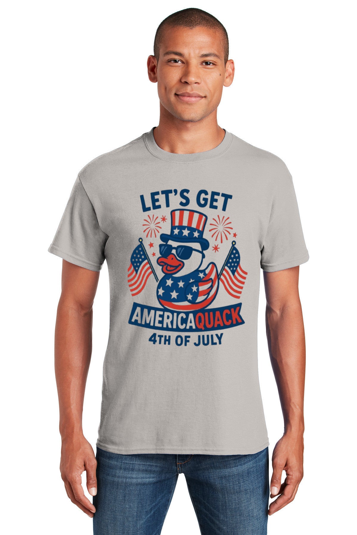 Let’s Get AmericaQUACK – Funny 4th of July Duck T-Shirt