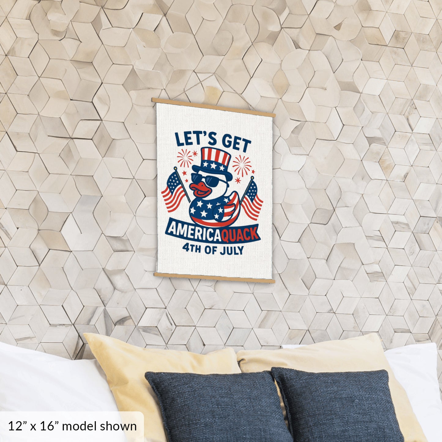 Let’s Get AmericaQUACK – Hanging Canvas Wall Art