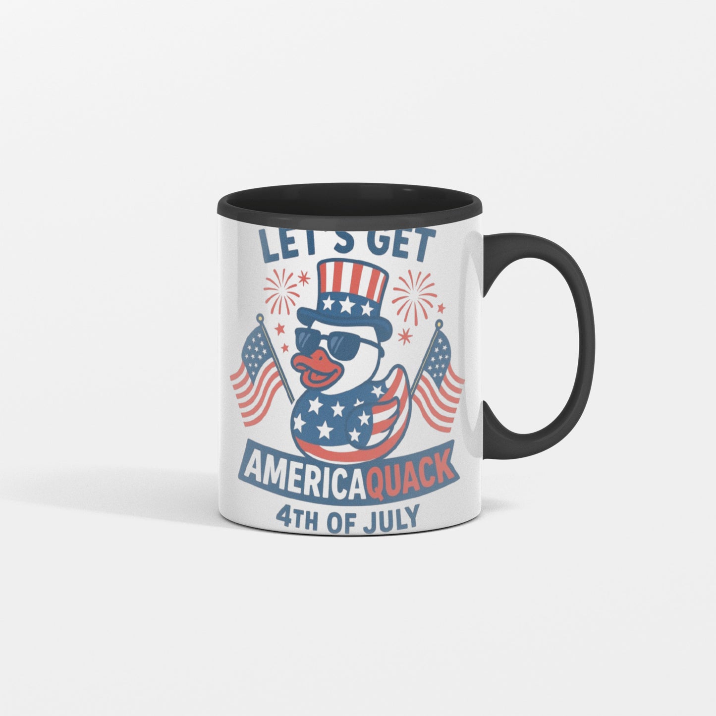 Let’s Get AmericaQUACK – Funny 4th of July Duck Mug